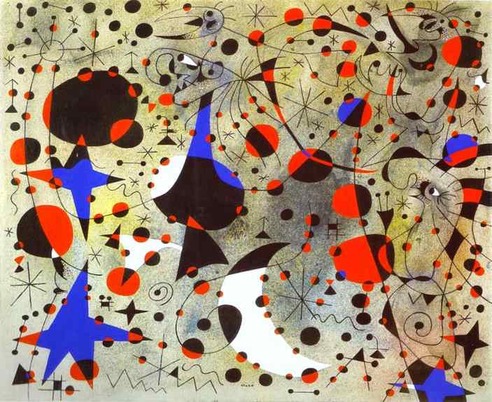 Песнь соловья в полночь и утренний дождь. 1940.